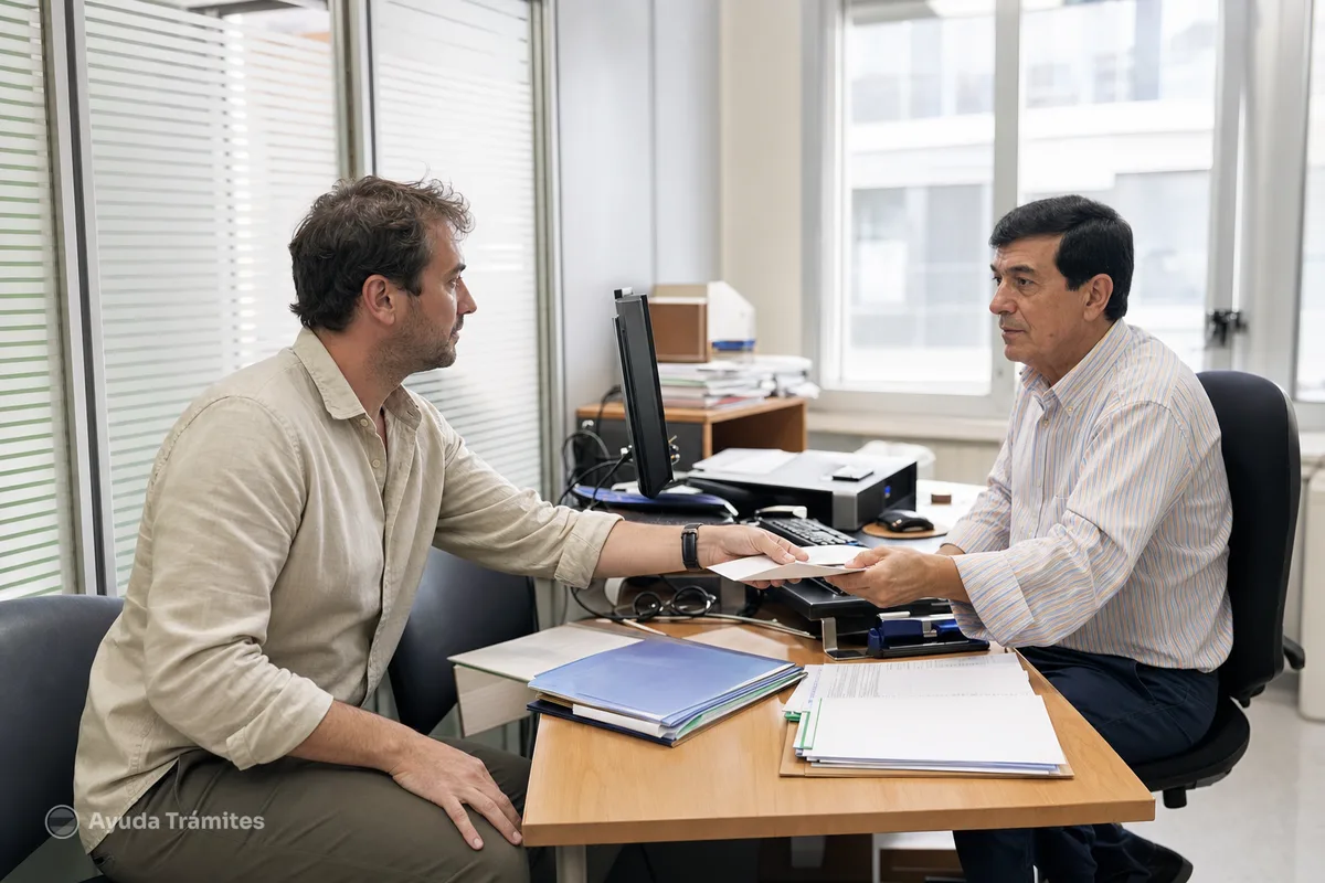 En tu cita: llega con antelación y trae tus documentos